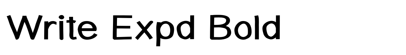 Write Expd Bold